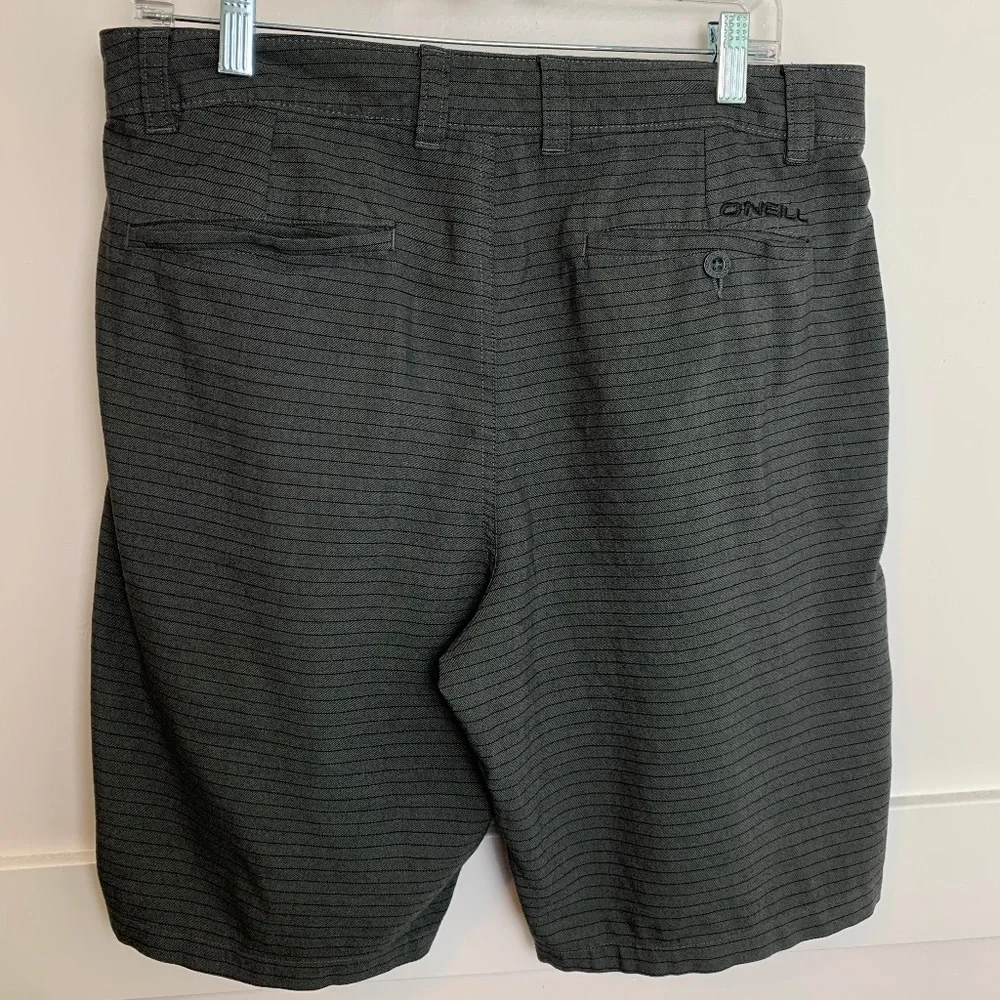 O'Neill Gray Striped Hybrid Shorts